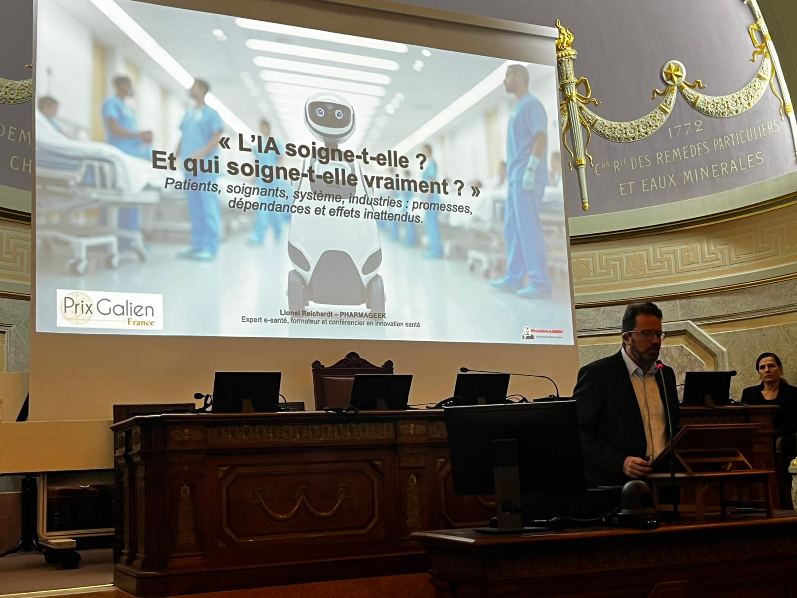 Lionel Reichardt intervient à l’Académie de médecine sur l’IA en santé