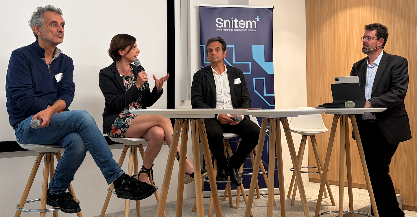 Lionel Reichardt modère une table ronde du SNITEM