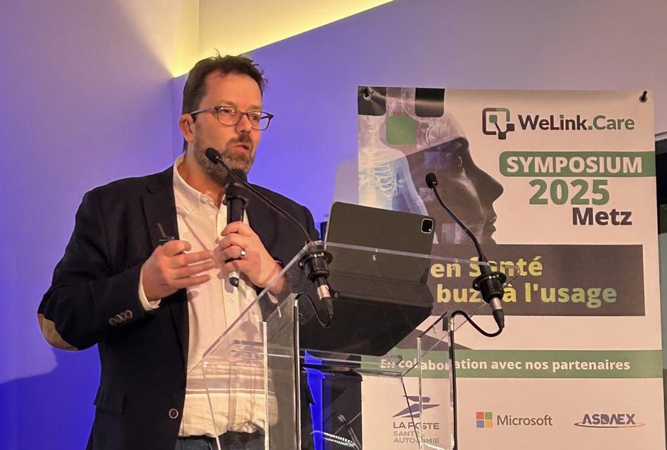 Lionel Reichardt au symposium WeLinkCare à Metz